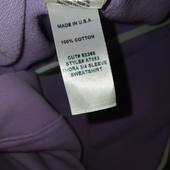 AGOLDE THORA SWEATSHIRT IN LUNAR PURPLE size Large - Picture 8 of 11